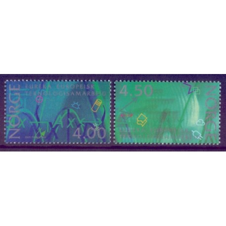 Norge. 1994. Norsk forskning.  AFA nr. 1157-58 **  stemplet postfrisk FDC