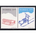 Norge. 1994. Julefrimærker i parstykke AFA nr 1168Cv-69Ch. **  stemplet postfrisk FDC