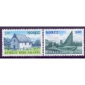 Norge. 1995. Den norske kirke 1000år. AFA nr. 1176-77 ** stemplet postfrisk FDC