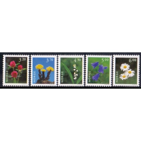 Norge. 1997. Norsk flora I. AFA nr. 1233-37 ** stemplet postfrisk FDC