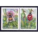 Norge. 1997. Humlebi og mariehøns, i parstykke. AFA nr. 1238Cv-39Ch ** stemplet postfrisk FDC
