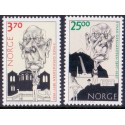 Norge. 1997. Ejnar Gerhardsens fødsel. AFA nr. 1255-56  ** stemplet postfrisk FDC