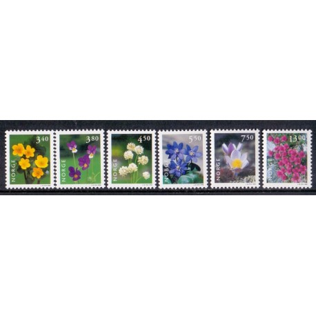 Norge. 1998. Norsk Flora II. AFA nr. 1267-72  ** stemplet postfrisk FDC