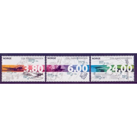 Norge. 1998. Oslo Lufthavn. AFA nr. 1290-92.  ** stemplet postfrisk FDC