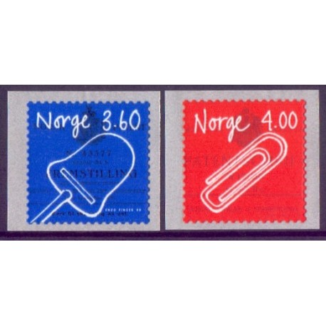 Norge. 1999. Norske opfindelser. AFA nr. 1297-98.  ** stemplet postfrisk FDC