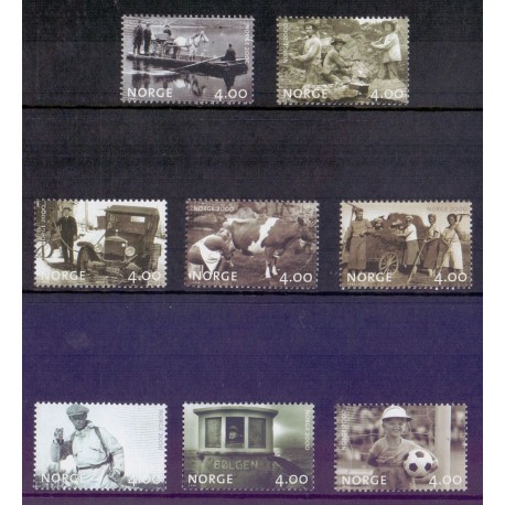 Norge. 1999. Norge år 2000. AFA nr. 1315-22  ** stemplet postfrisk FDC