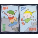 Norge. 1999. Børnelege. AFA nr. 1324-25  **  stemplet postfrisk FDC