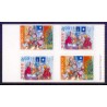 Norge. 1999. Julefrimærker i 4-blok. AFA nr. 1328Co-29Cn  **  stemplet postfrisk FDC