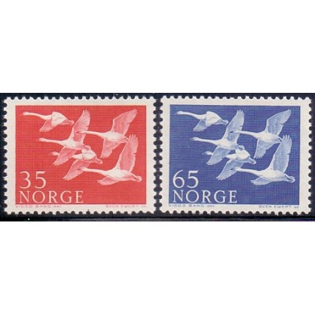 Norge. 1956. Nordens dag. AFA nr. 420-21 ** stemplet postfrisk FDC