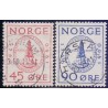 Norge. 1960, Kgl. Norske Videnskabersselskab. AFA nr. 455-56 ** stemplet postfrisk FDC
