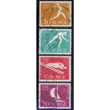 Norge. 1961, Norsk Idrætsforbund. AFA nr. 466-69 ** stemplet postfrisk FDC