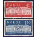 Norge. 1961, Oslo Universitet 150-års jubilæum. AFA nr. 472-73 ** stemplet postfrisk FDC