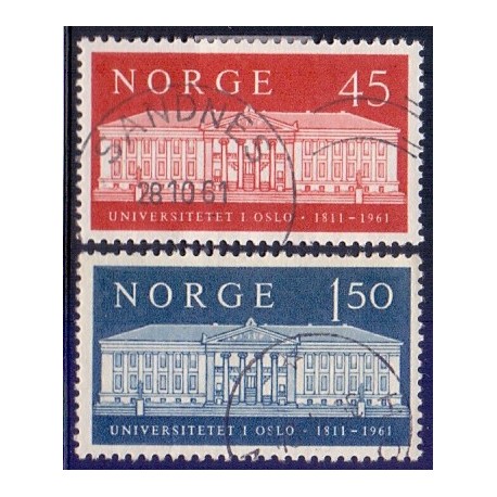 Norge. 1961, Oslo Universitet 150-års jubilæum. AFA nr. 472-73 ** stemplet postfrisk FDC