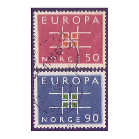 Norge. 1963. Europamærker /CEPT. AFA nr. 512-13 ** stemplet postfrisk FDC