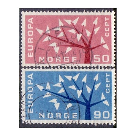 Norge. 1962. Europamærker / CEPT AFA nr. 490-91 ** stemplet postfrisk FDC