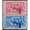 Norge. 1962. Europamærker / CEPT AFA nr. 490-91 ** stemplet postfrisk FDC
