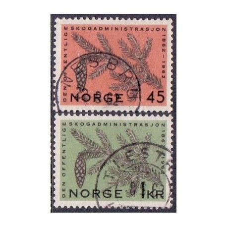 Norge. 1962. Off. Skogadministration. AFA nr. 483-84 ** stemplet postfrisk FDC