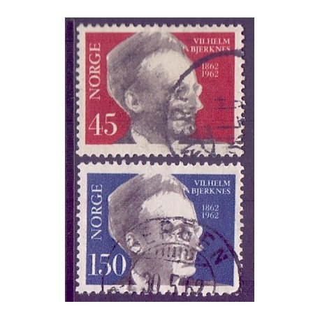 Norge. 1962. Vilh. Bjerknes fødsel. AFA nr. 480-81 ** stemplet postfrisk FDC