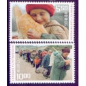 Norge. 2003. Verdens flygtningedag. AFA nr. 1458-59 **  stemplet postfrisk FDC