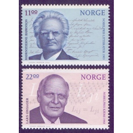 Norge. 2003.  Nobelpristager. AFA nr. 1468-69**  stemplet postfrisk FDC
