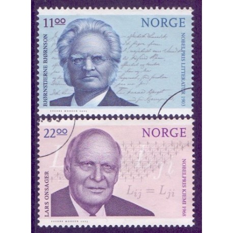 Norge. 2003.  Nobelpristager. AFA nr. 1468-69**  stemplet postfrisk FDC