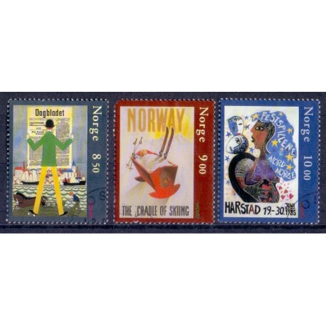 Norge. 2003.  Europamærker / CEPT. AFA nr. 1470-72 **  stemplet postfrisk FDC