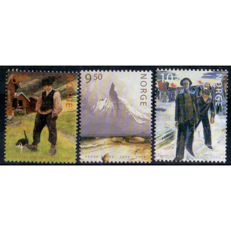 Norge. 2004. Malerjubilæer AFA nr. 1482-84 **  stemplet postfrisk FDC