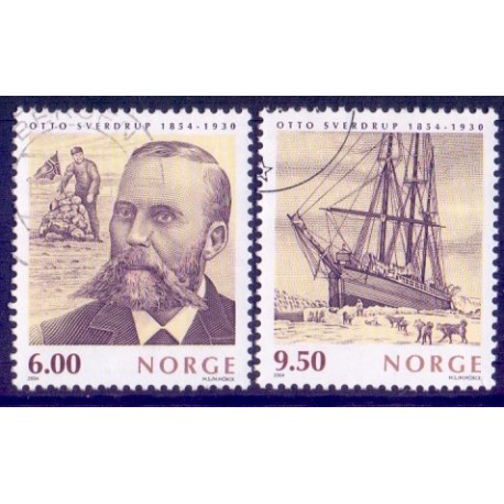 Norge. 2004. Otto Sverdrup AFA nr. 1489-90 ** stemplet postfrisk FDC