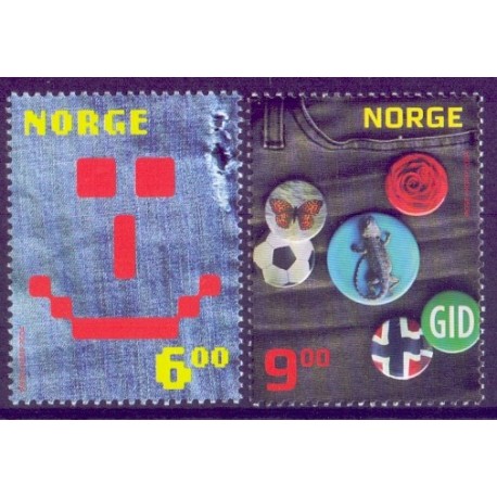 Norge. 2004.  Barn og ungdom,  AFA nr. 1501-02 **  stemplet postfrisk FDC
