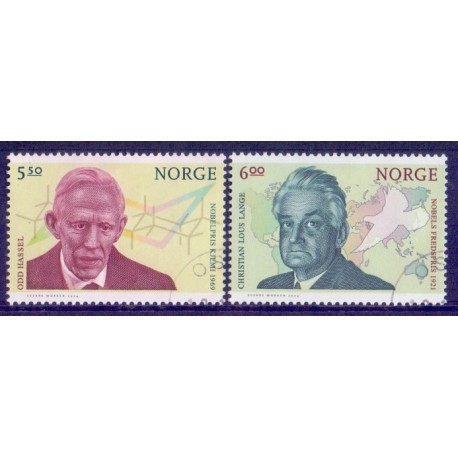 Norge. 2004.  Nobelpristagere, AFA nr. 1508-09 **  stemplet postfrisk FDC