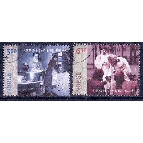 Norge. 2005.  Kirkens Bymission, AFA nr. 1513-14 **  stemplet postfrisk FDC