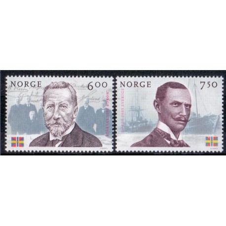 Norge. 2005.  Unionen mellem Sverige og Norge, AFA nr. 1524-25 ** stemplet postfrisk FDC