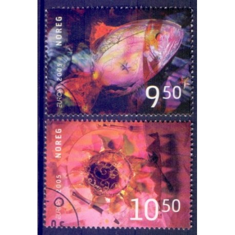 Norge. 2005.  Europamærker / CEPT, AFA nr. 1538-39  ** stemplet postfrisk FDC