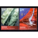 Norge. 2005. Geologi., AFA nr. 1542-43  ** stemplet postfrisk FDC