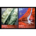 Norge. 2005. Geologi., AFA nr. 1542-43  ** stemplet postfrisk FDC