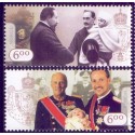 Norge. 2005. Kongehuset 100 år., AFA nr. 1546-47 ** stemplet postfrisk FDC