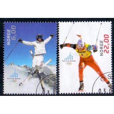 Norge. 2006.  Olympiske Vinterlege  AFA nr. 1551-52 ** stemplet postfrisk FDC