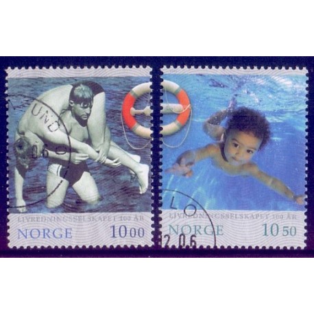Norge. 2006. Norges livredningsselskab 100 år. AFA nr. 1554-55 **  stemplet postfrisk FDC