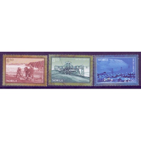 Norge. 2006. 100 år i Arktis. AFA nr. 1568-70 **  stemplet postfrisk FDC