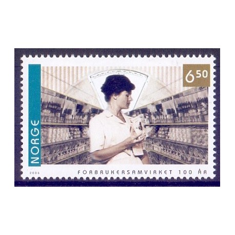 Norge. 2006. Forbrugersamvirket. AFA nr. 1578 ** stemplet postfrisk FDC