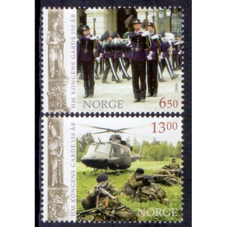 Norge. 2006. H. K. Kongens Garde 150 år. AFA nr. 1582-83 ** stemplet postfrisk FDC