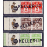 1930. K.K.K.K. 2-5 Øre Reklamemærke annulleret med Liniestempel "Kellerup" 