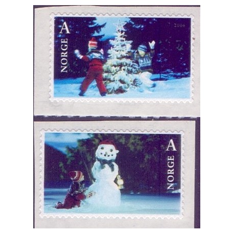 Norge. 2006. Julefrimærker.  AFA nr. 1588-89 **  stemplet postfrisk FDC