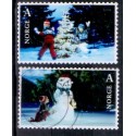 Norge. 2006. Julefrimærker.  AFA nr. 1588-89 **  stemplet postfrisk FDC