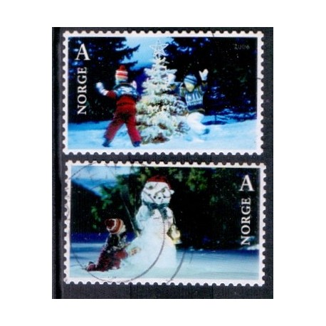 Norge. 2006. Julefrimærker.  AFA nr. 1588-89 **  stemplet postfrisk FDC