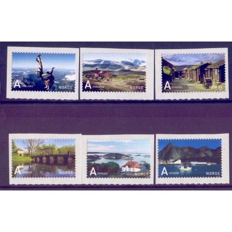 Norge. 2007. Turistfrimærker.  AFA nr. 1603-08  ** stemplet postfrisk FDC