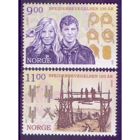 Norge. 2007. Europamærker / CEPT.  AFA nr. 1612-13  ** stemplet postfrisk FDC
