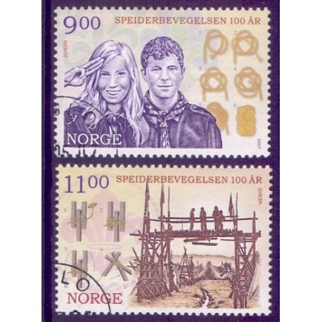 Norge. 2007. Europamærker / CEPT.  AFA nr. 1612-13  ** stemplet postfrisk FDC
