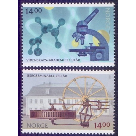 Norge. 2007. Videnskablige jubilæer.  AFA nr. 1623-24  **  stemplet postfrisk FDC