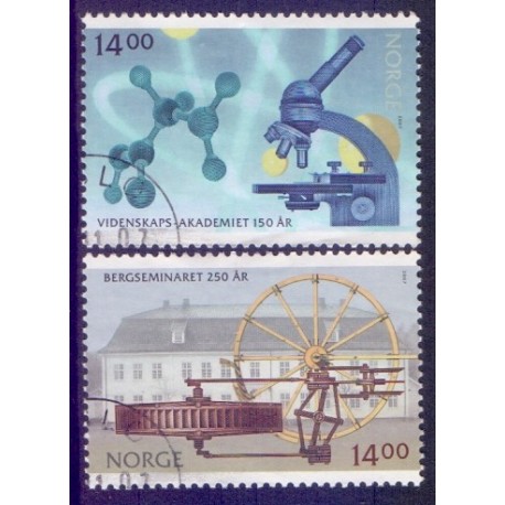 Norge. 2007. Videnskablige jubilæer.  AFA nr. 1623-24  **  stemplet postfrisk FDC